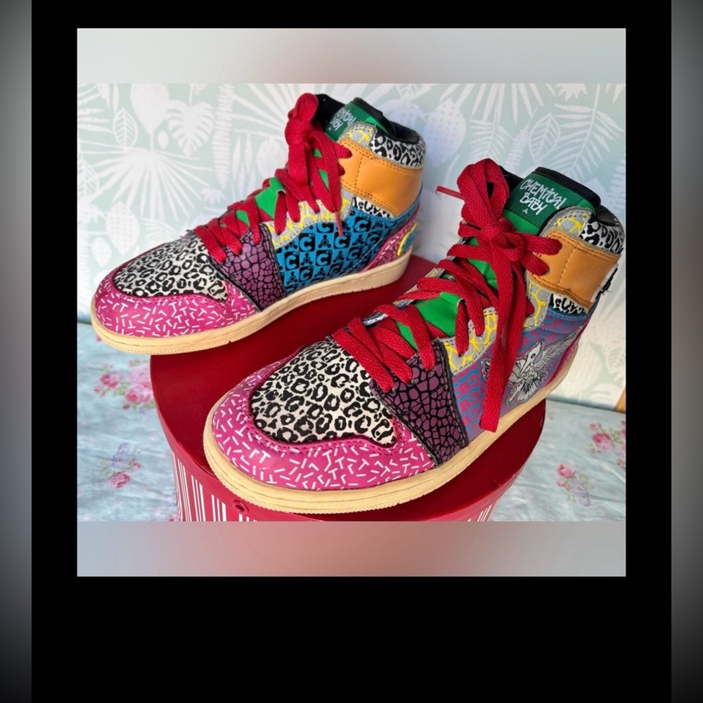 Chemical Baby Sneakers High Top 2022 Limited 1st Edition multicolors Size 7